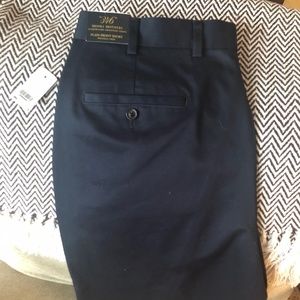 Mens Navy Brooks Brother’s flat front shorts